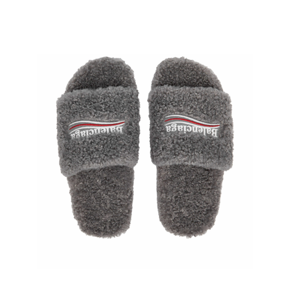 Furry Slide Sandal